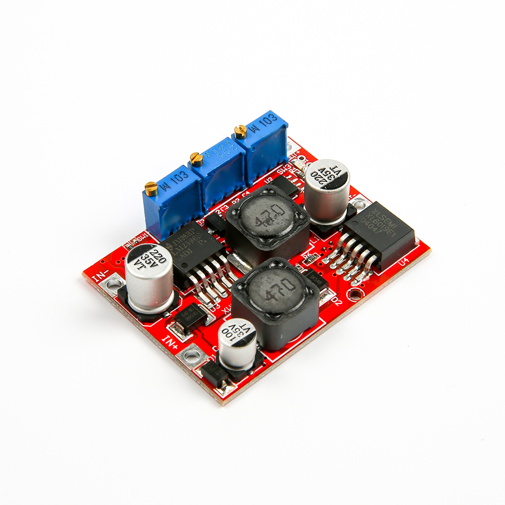 Повышающий и понижающий преобразователь напряжения для солнечной панели LM2596/XL6009 c тройной регулировкой